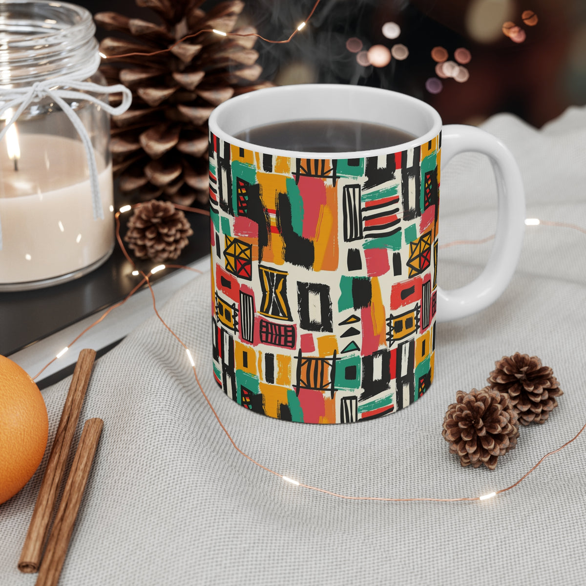 All-Over African Pattern Coffee Mug 656