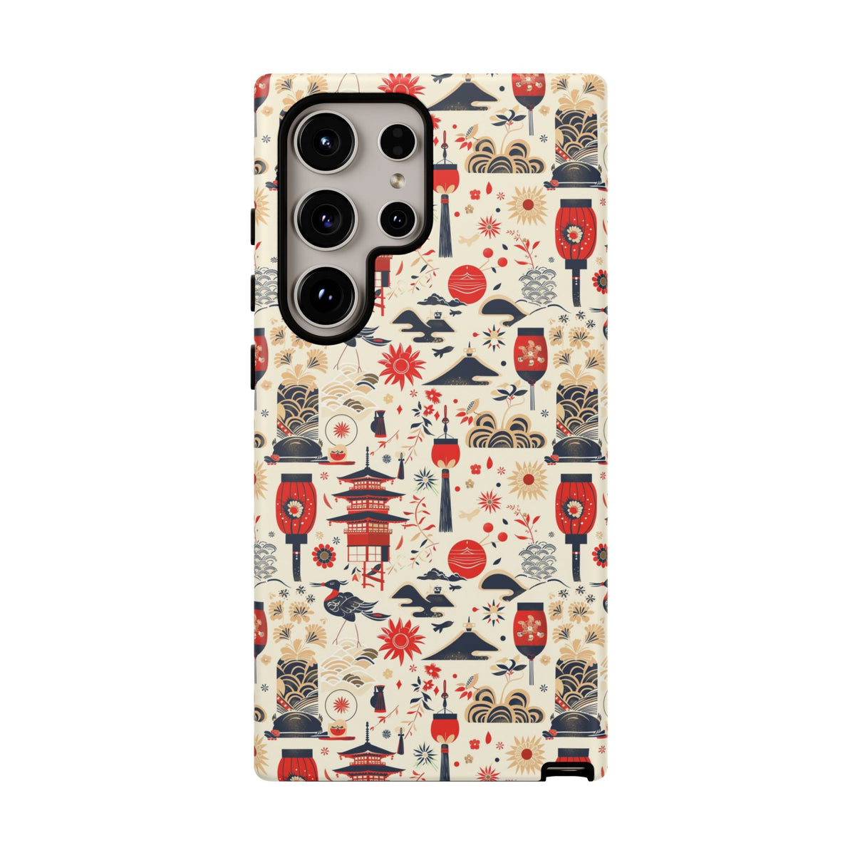 Japanese Pattern Phone Case – Elegant & Timeless Design for Your Phone 024