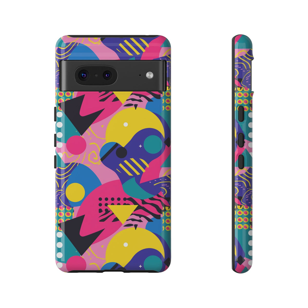 90s Themed Seamless Pattern Phone Case – Embrace Retro Style and Protection 283