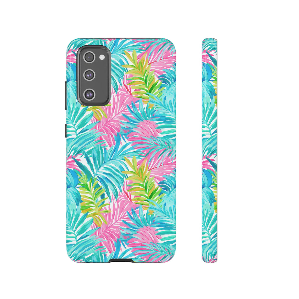 Vibrant Summer Leaves Phone Case – Colorful & Durable Summer Design