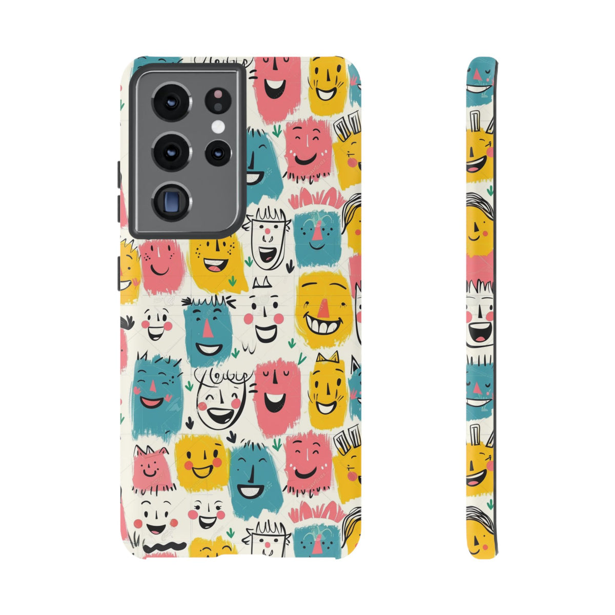 Happy Faces Phone Case – Joyful and Cheerful Design for a Bright Look