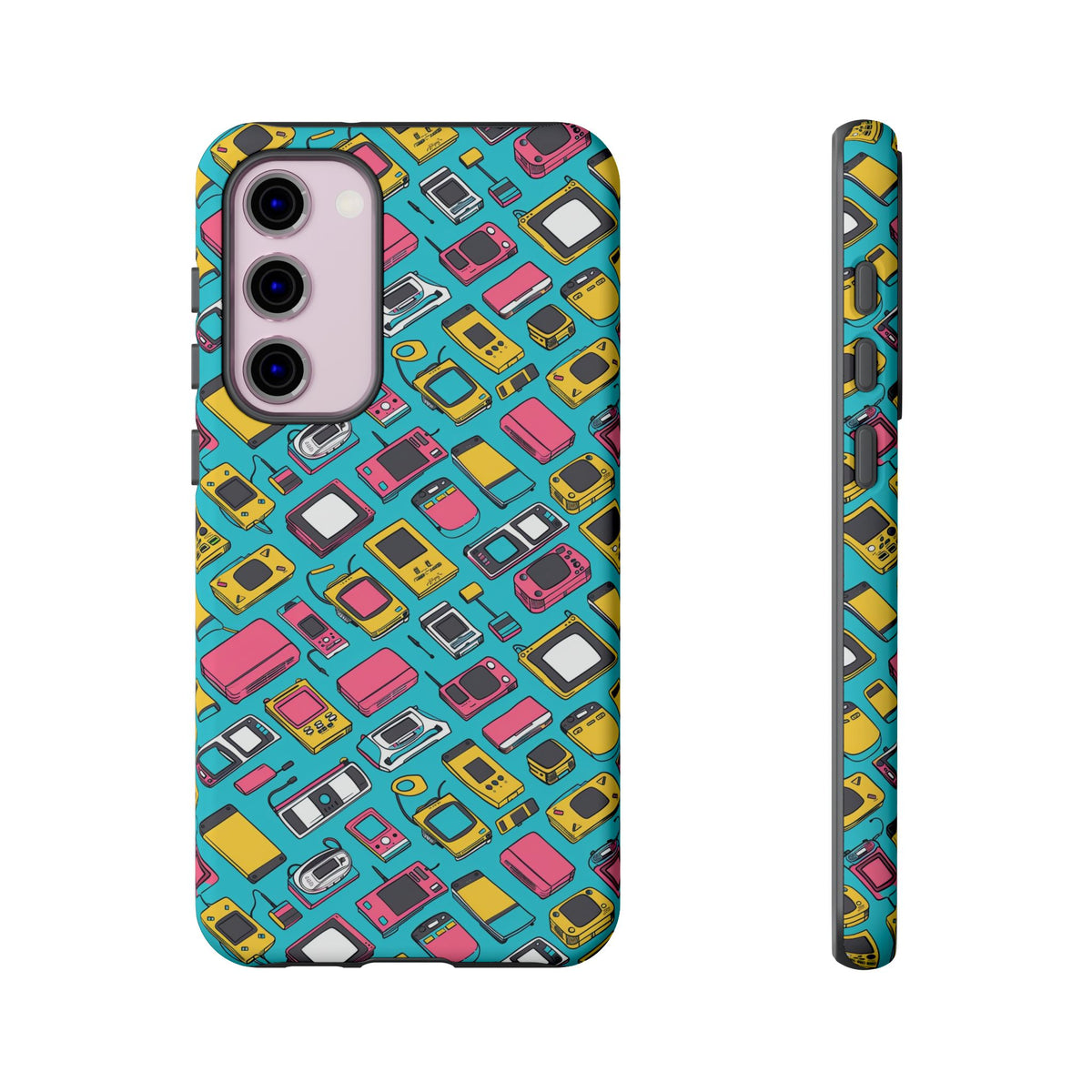 90s Themed Seamless Pattern Phone Case – Embrace Retro Style and Protection 237