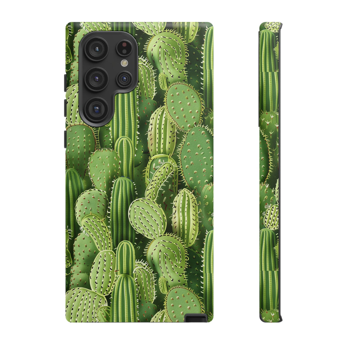 Cactus Embroidery Phone Case – Elegant and Unique Handcrafted Cactus Design