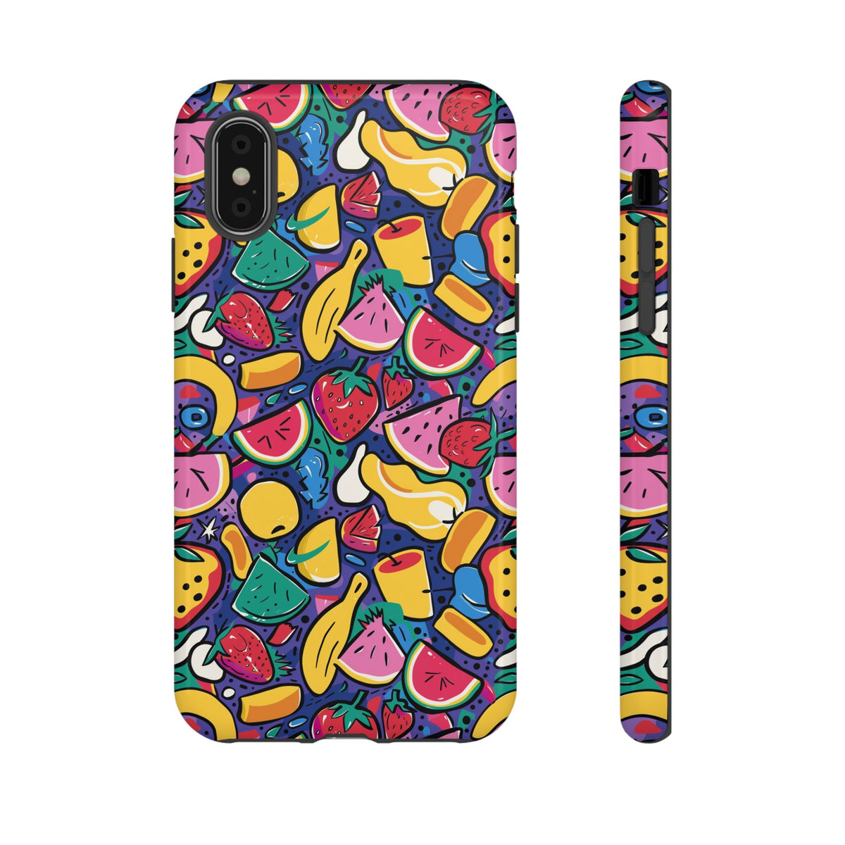 90s Themed Seamless Pattern Phone Case – Embrace Retro Style and Protection 316