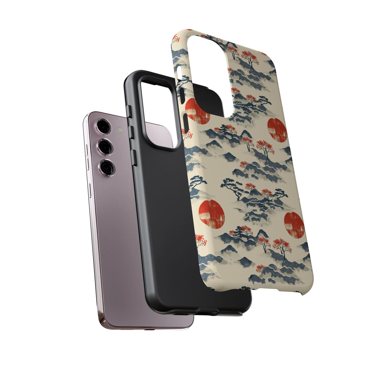 Japanese Pattern Phone Case – Elegant & Timeless Design for Your Phone 085