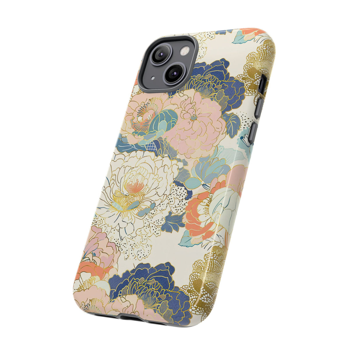 Japanese Blossom Asian Floral Design Phone Case – Elegant Floral Phone Cover 4