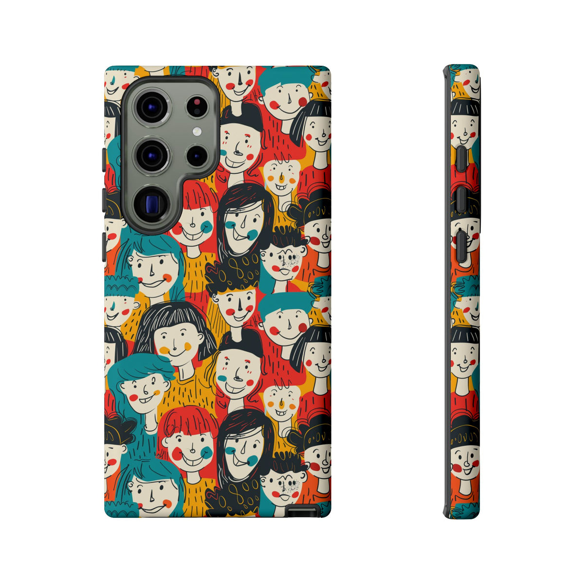 Happy Faces Phone Case – Joyful and Cheerful Design for a Bright Look 3