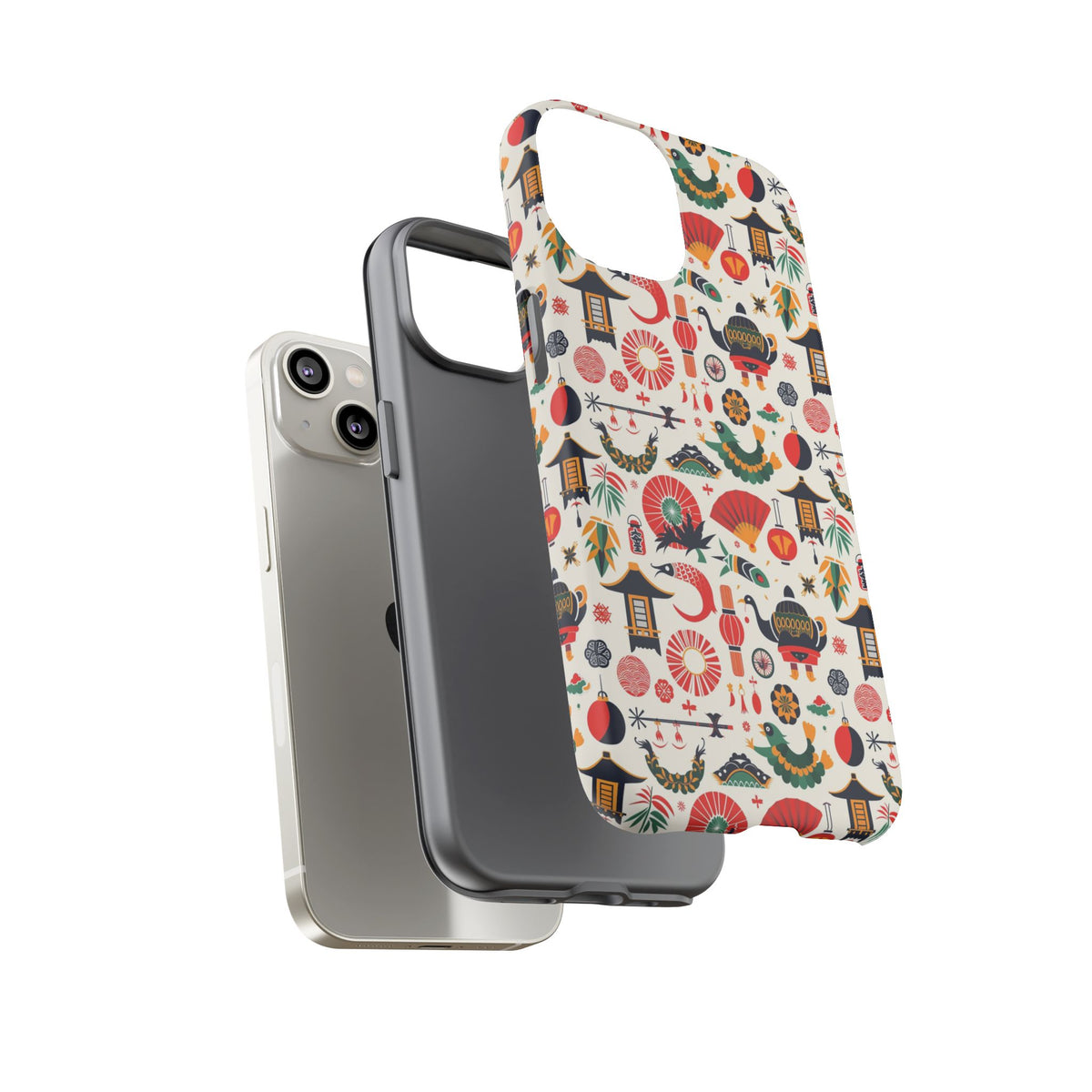 Japanese Pattern Phone Case – Elegant & Timeless Design for Your Phone 461