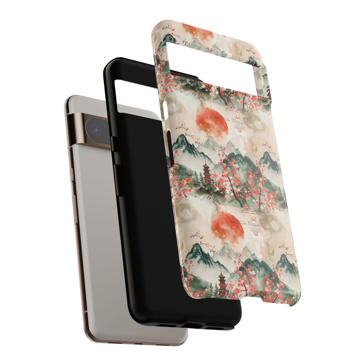 Japanese Pattern Phone Case – Elegant & Timeless Design for Your Phone 057