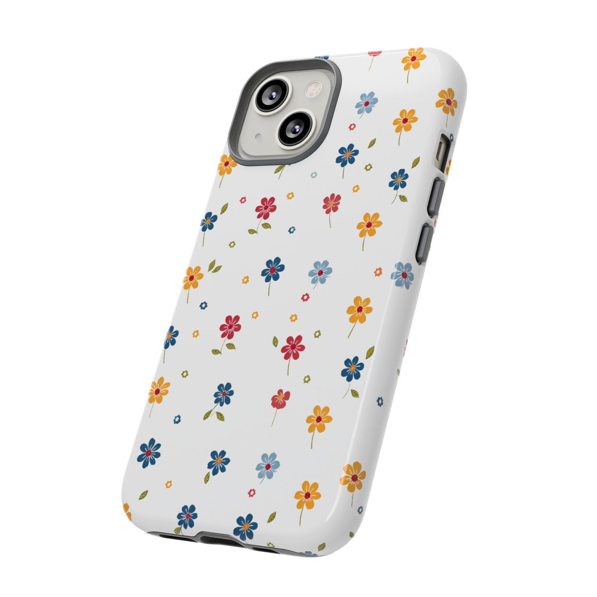 Wild Flowers Garden Stitch Phone Case – Nature-Inspired Floral Design