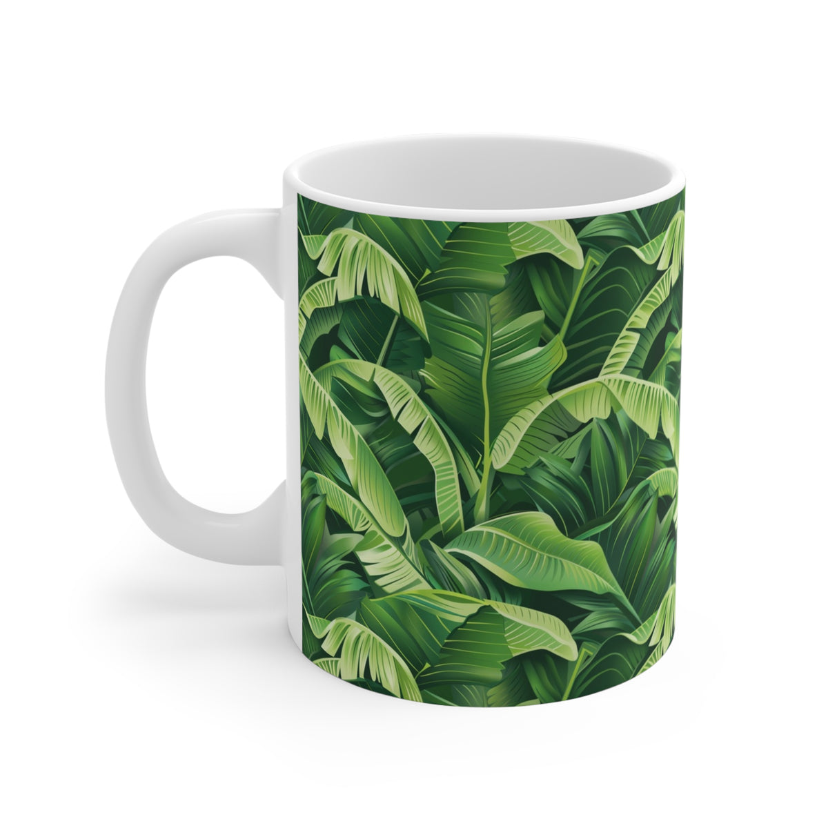 Endless Forest Pattern Coffee Mug - Nature-Inspired Ceramic Drinkware 075