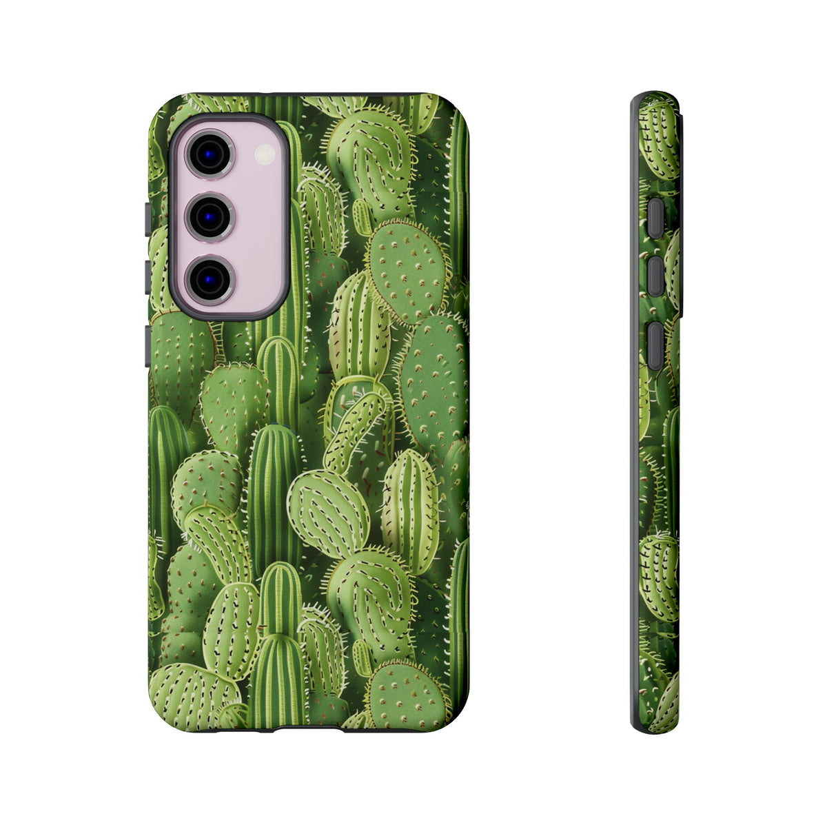 Cactus Embroidery Phone Case – Elegant and Unique Handcrafted Cactus Design