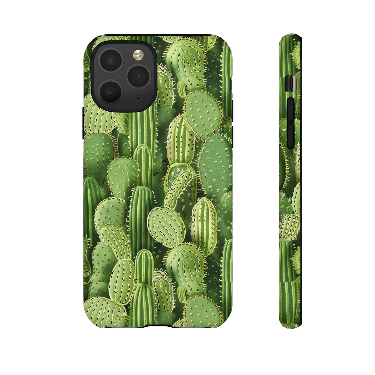 Cactus Embroidery Phone Case – Elegant and Unique Handcrafted Cactus Design