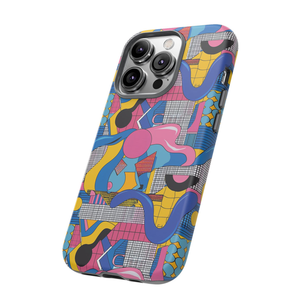 90s Themed Seamless Pattern Phone Case – Embrace Retro Style and Protection 224