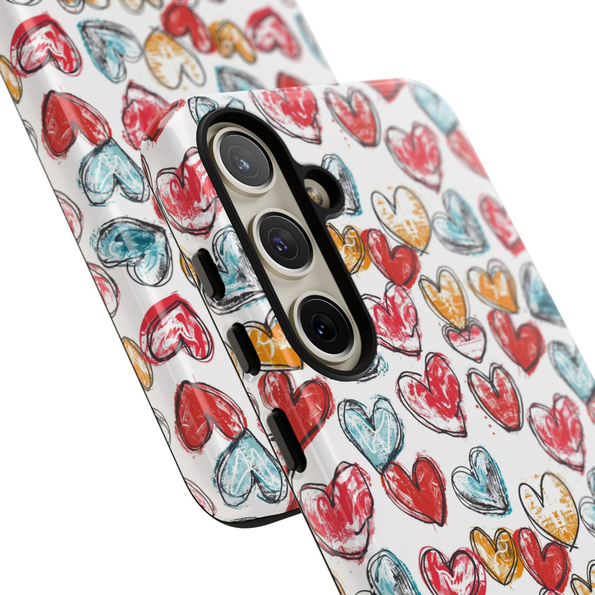 Heart Pattern Phone Case – Stylish & Loving Design for Your Device 235