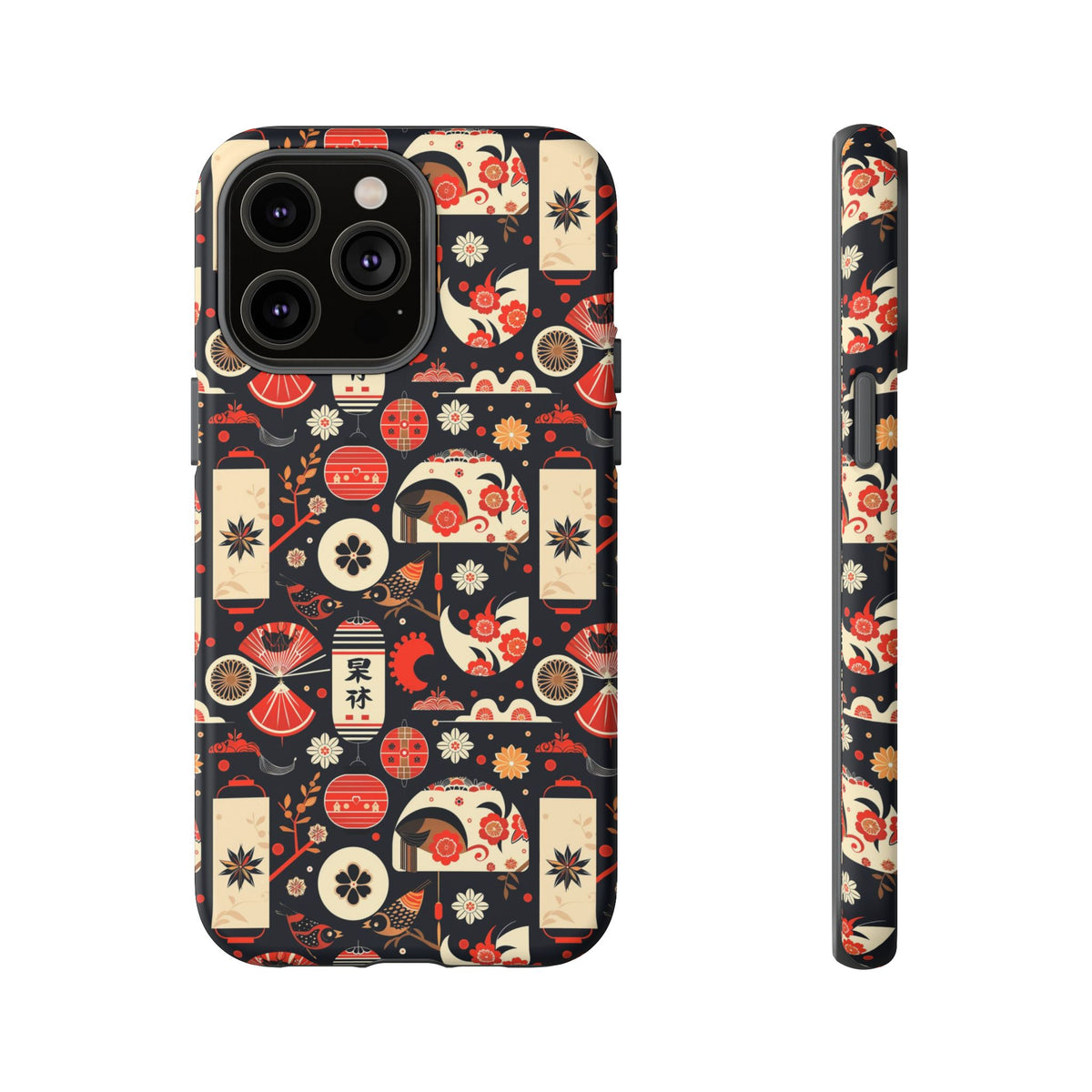 Japanese Pattern Phone Case – Elegant & Timeless Design for Your Phone 069