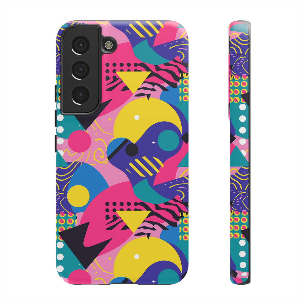 90s Themed Seamless Pattern Phone Case – Embrace Retro Style and Protection 283