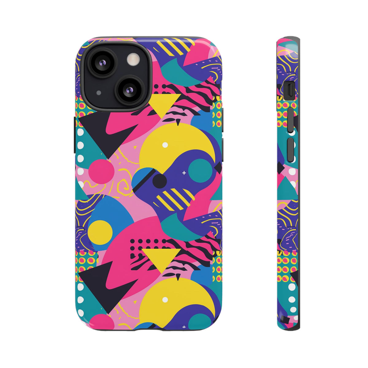 90s Themed Seamless Pattern Phone Case – Embrace Retro Style and Protection 283