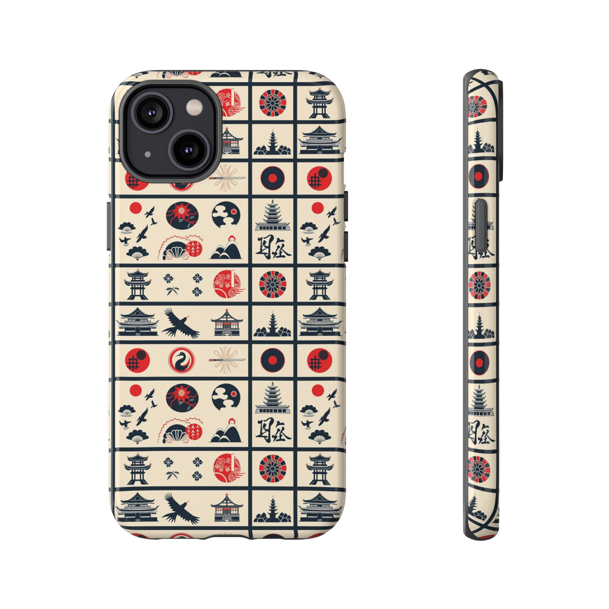 Japanese Pattern Phone Case – Elegant & Timeless Design for Your Phone 099