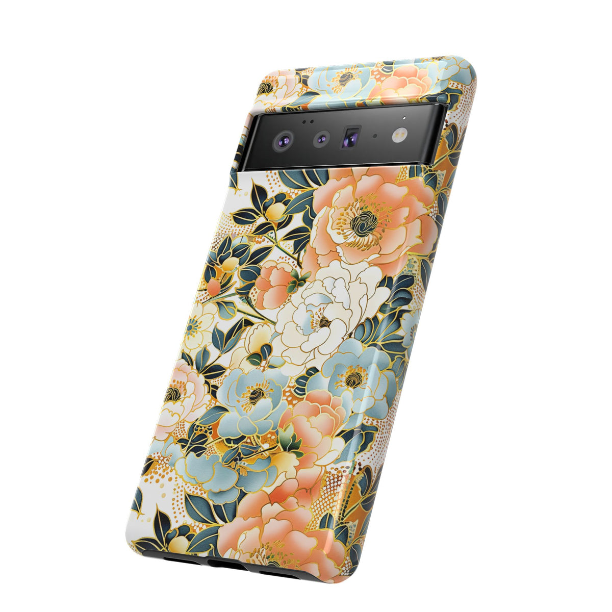 Japanese Blossom Asian Floral Design Phone Case – Elegant Floral Phone Cover 5