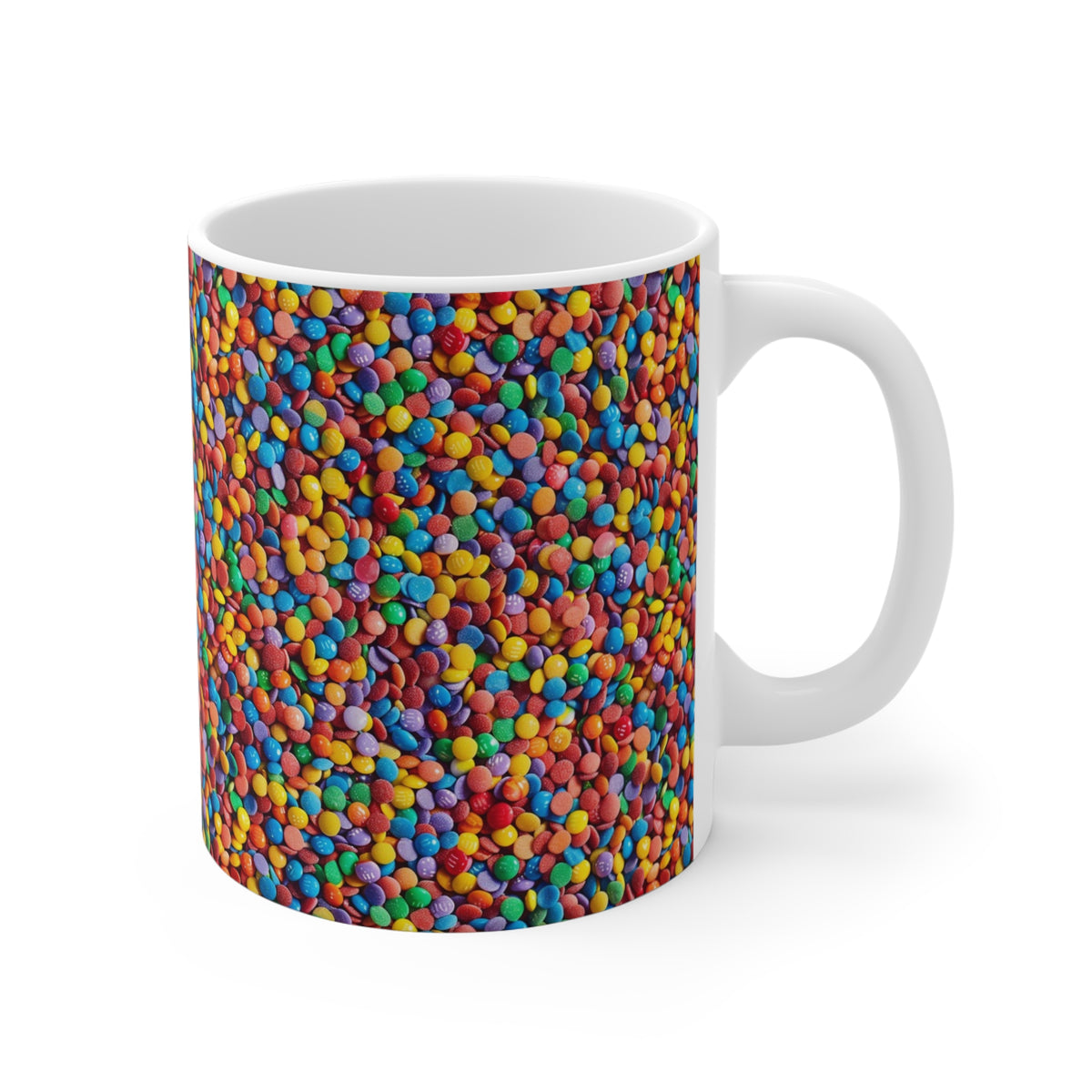 Colorful All-Over Candy Theme Coffee Mug Fun Ceramic Drinkware 205