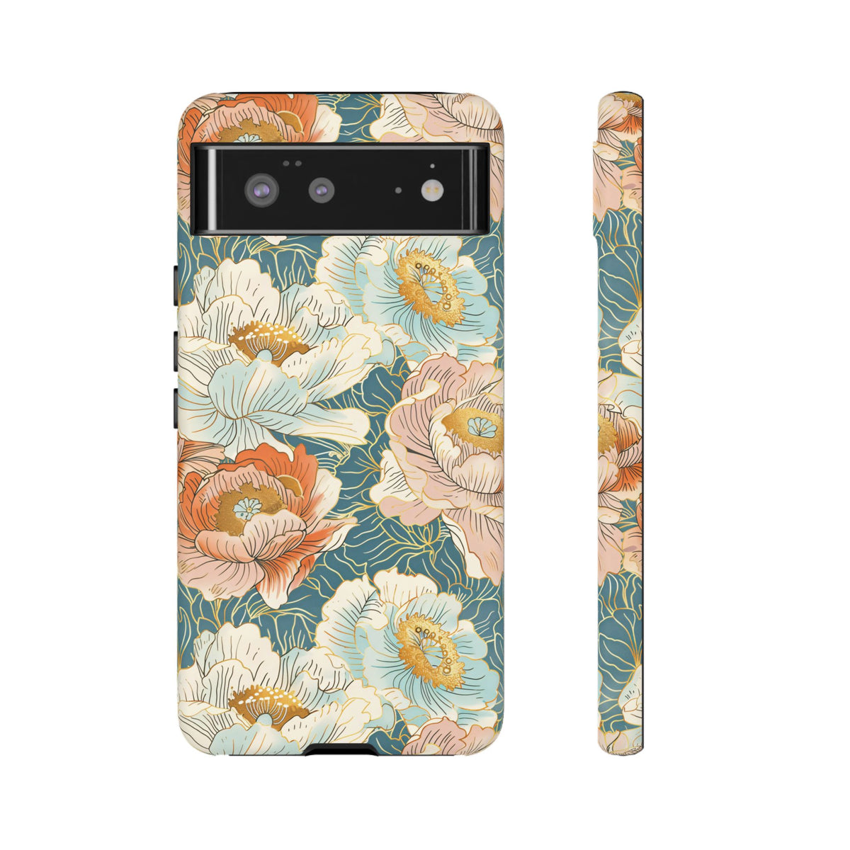 Japanese Blossom Asian Floral Design Phone Case – Elegant Floral Phone Cover 3