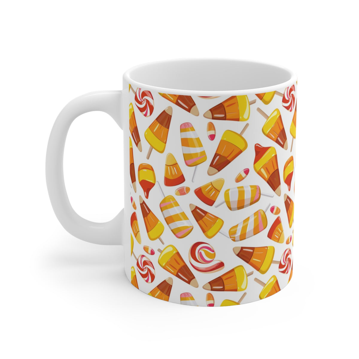 Colorful All-Over Candy Theme Coffee Mug Fun Ceramic Drinkware 145