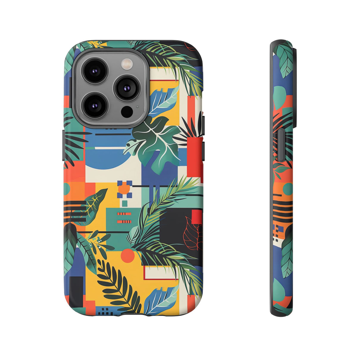 Jungle Collage Phone Case – Vibrant & Durable Nature-Inspired Protection