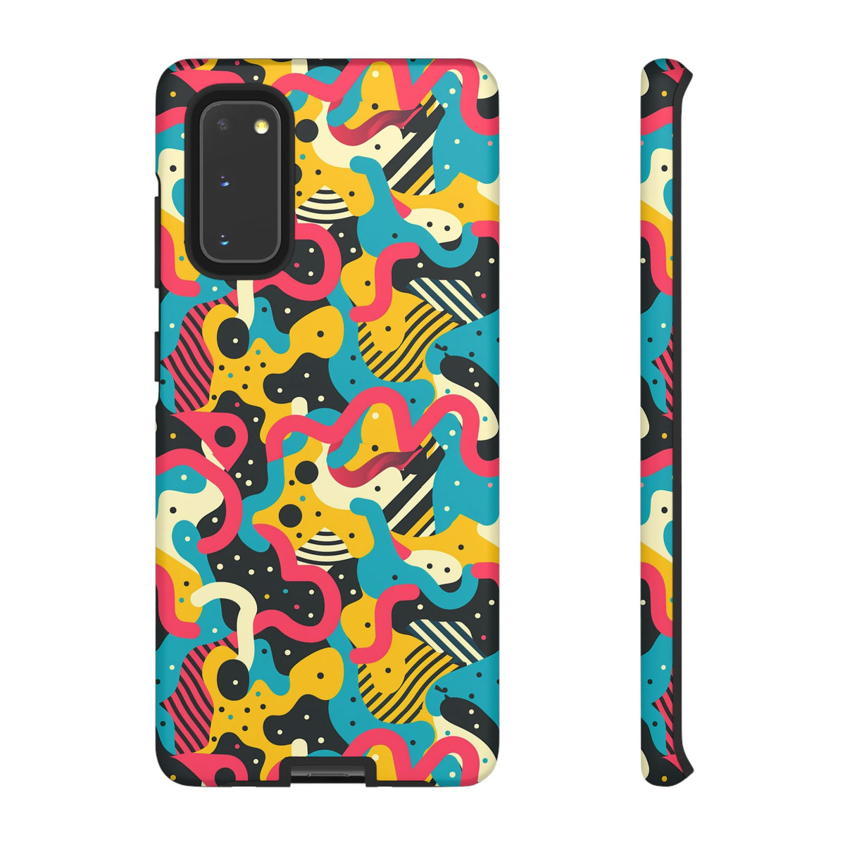 90s Themed Seamless Pattern Phone Case – Embrace Retro Style and Protection 238