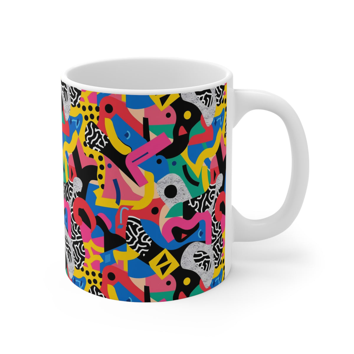 90s Retro Coffee Mug - Full Wrap Design 532