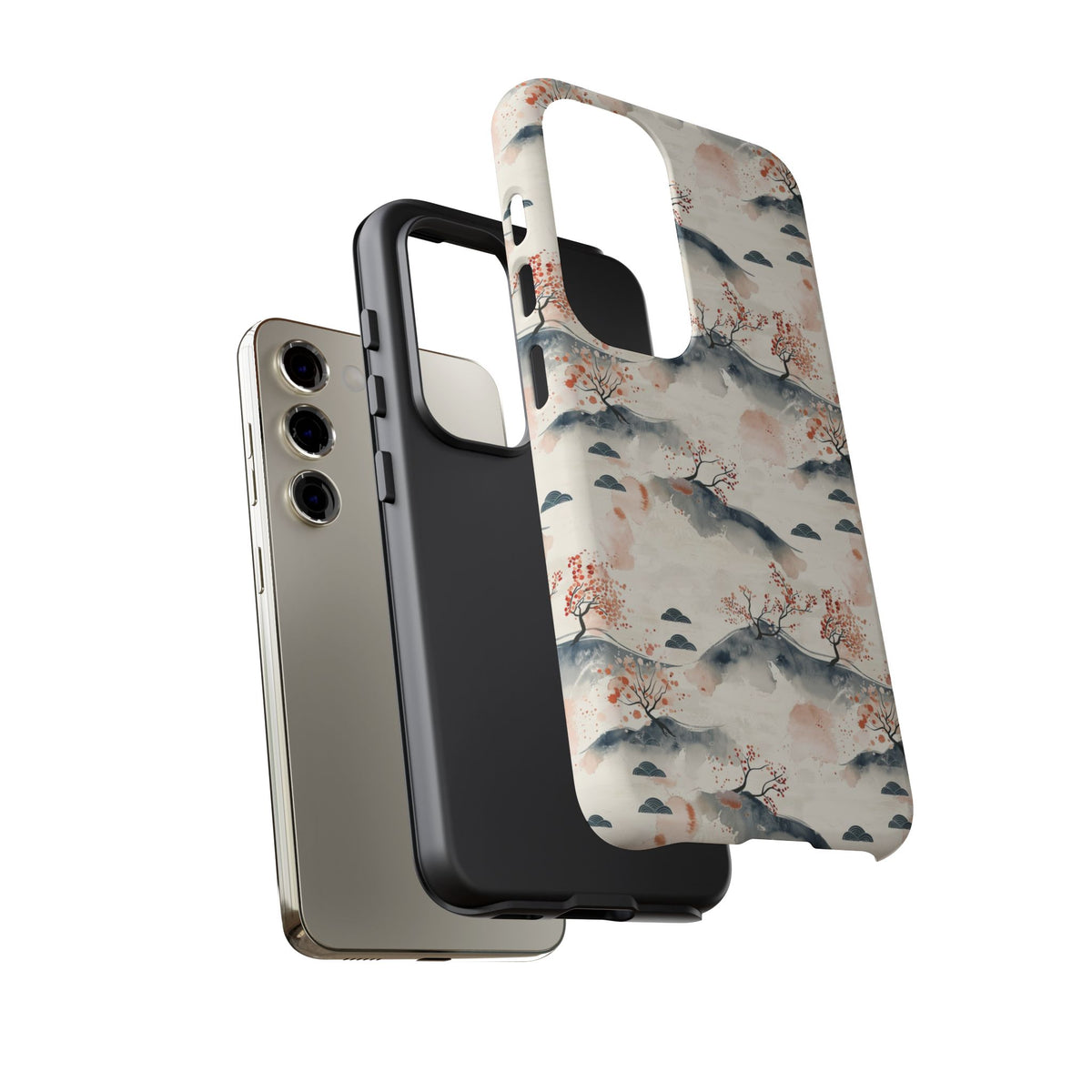 Japanese Pattern Phone Case – Elegant & Timeless Design for Your Phone 094