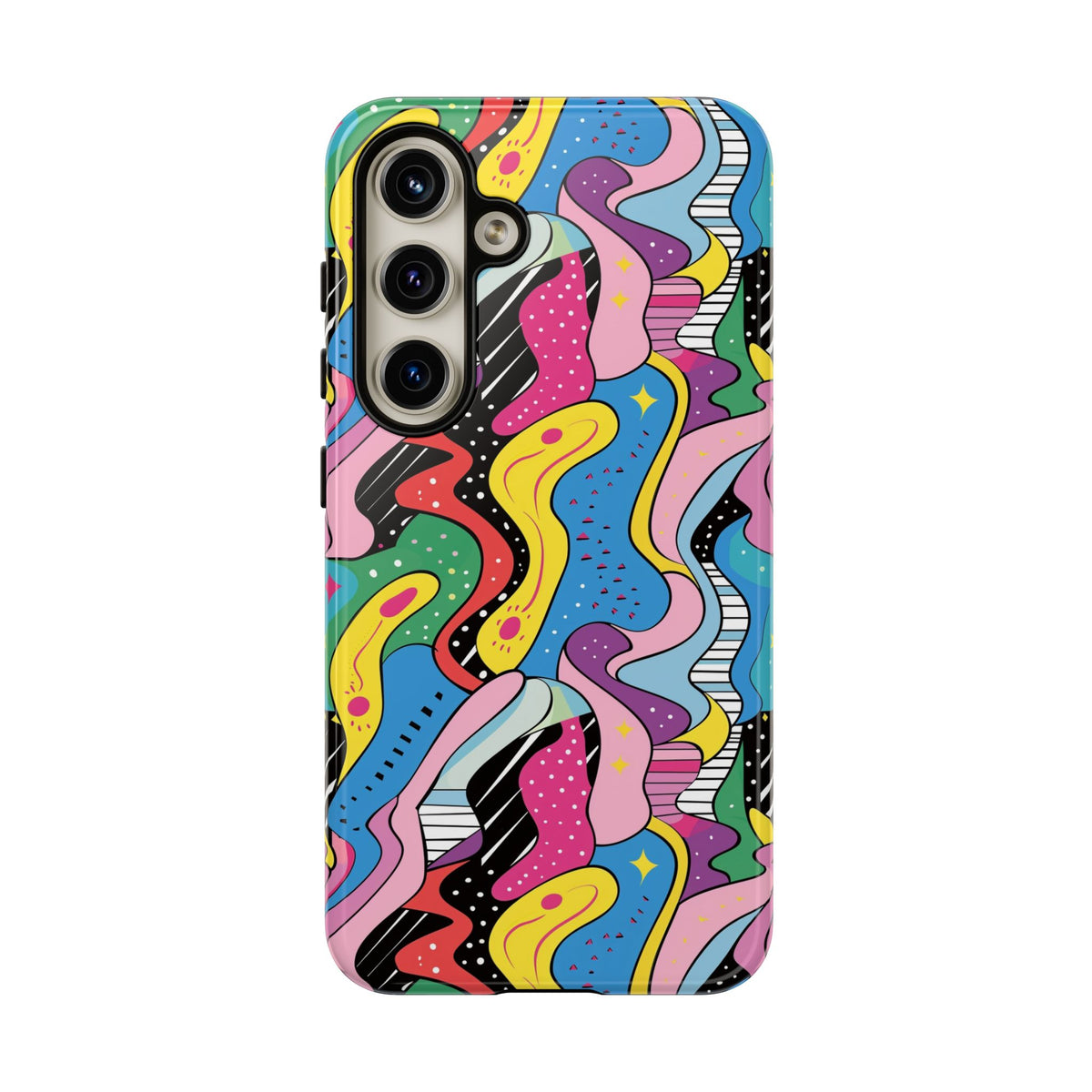 90s Themed Seamless Pattern Phone Case – Embrace Retro Style and Protection 275
