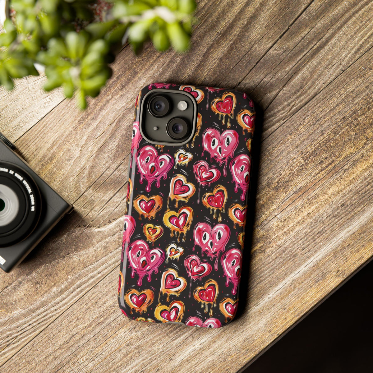 Heart Pattern Phone Case – Stylish & Loving Design for Your Device 361