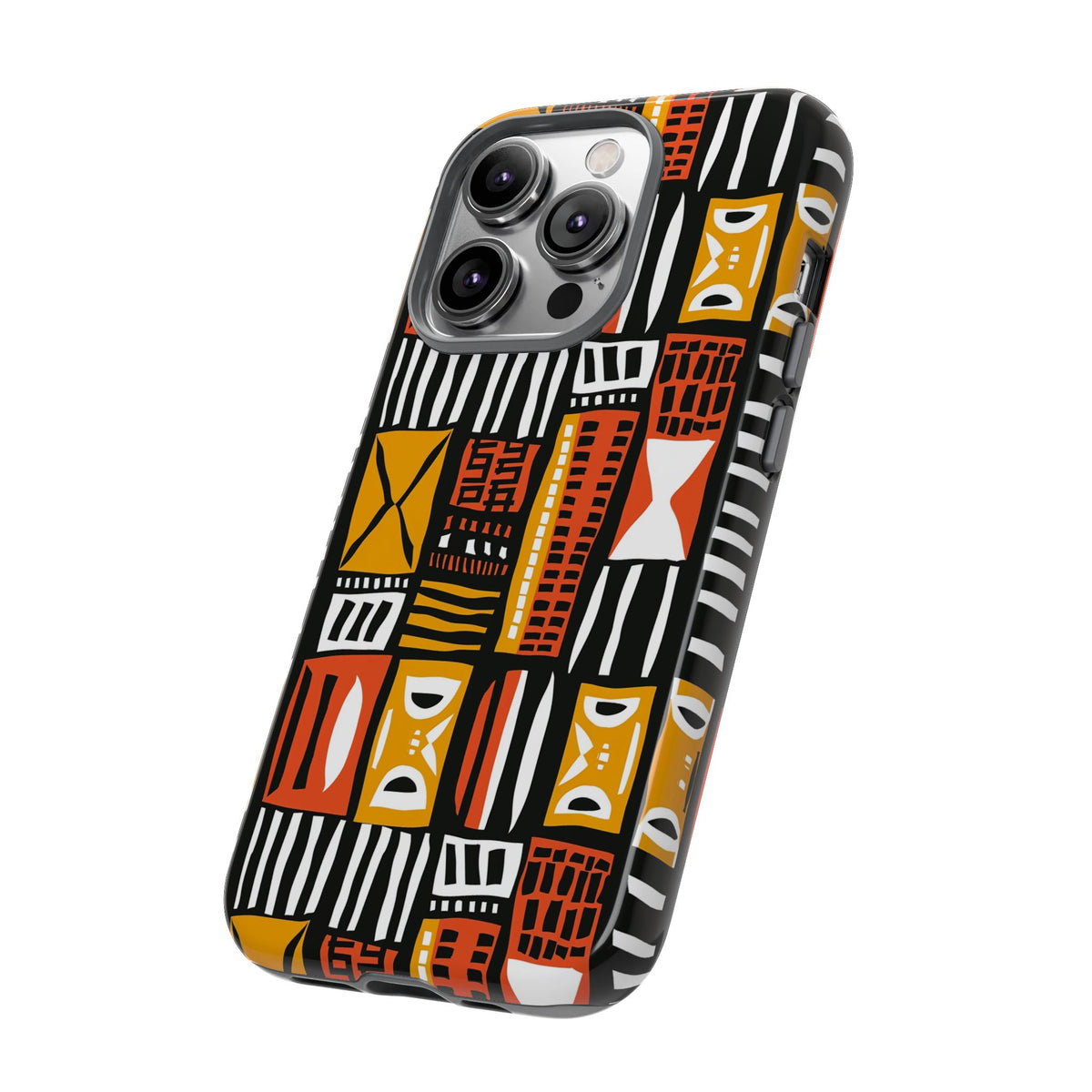 Stylish African Pattern Phone Case – Unique and Vibrant Protection 136