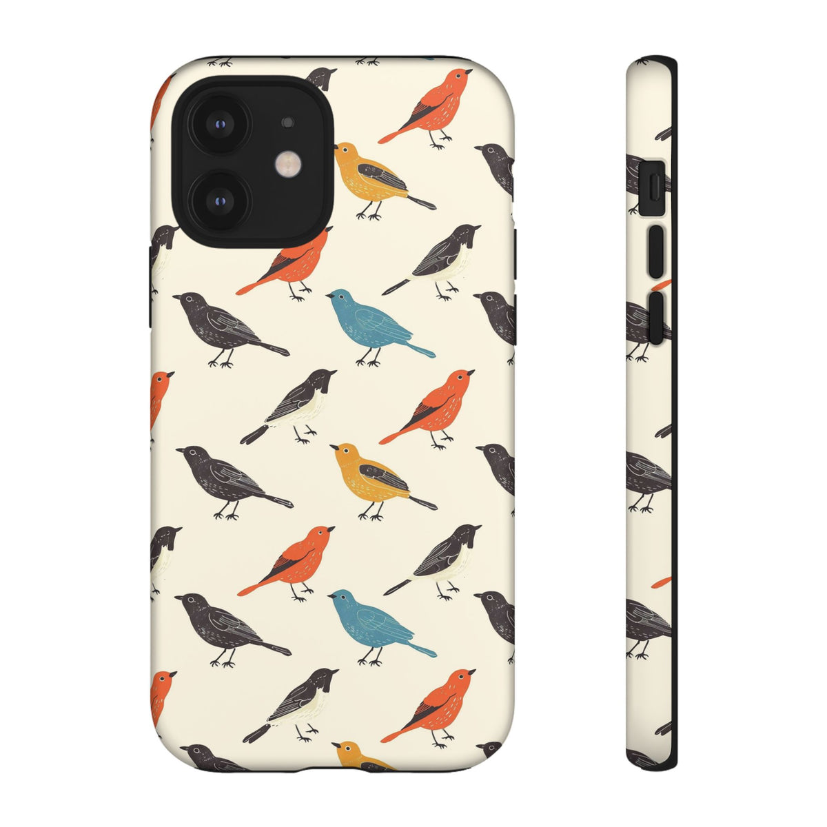 Birds Seamless Pattern Phone Case – Elegant and Timeless Avian Design 5