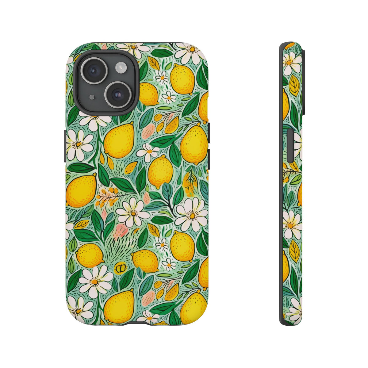 Cute Summer Lemons Phone Case – Refreshing Citrus Design for Your Phone 3