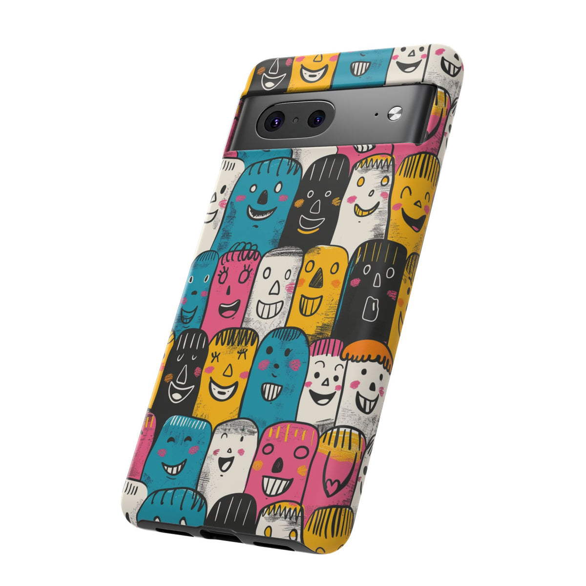 Happy Faces Phone Case – Joyful and Cheerful Design for a Bright Look 5