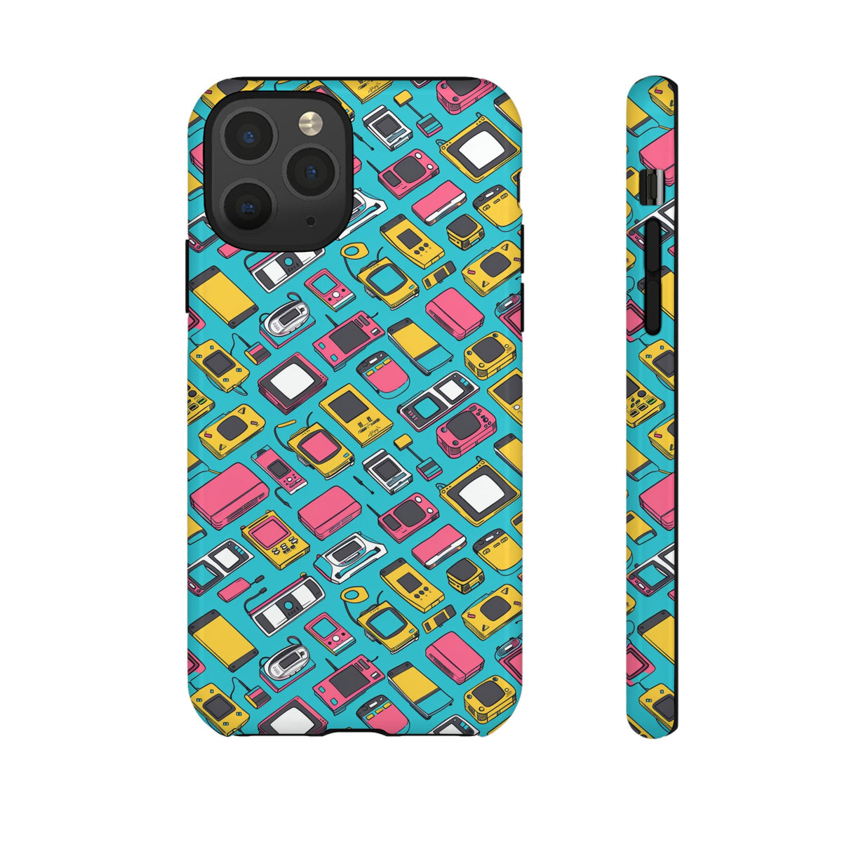 90s Themed Seamless Pattern Phone Case – Embrace Retro Style and Protection 237