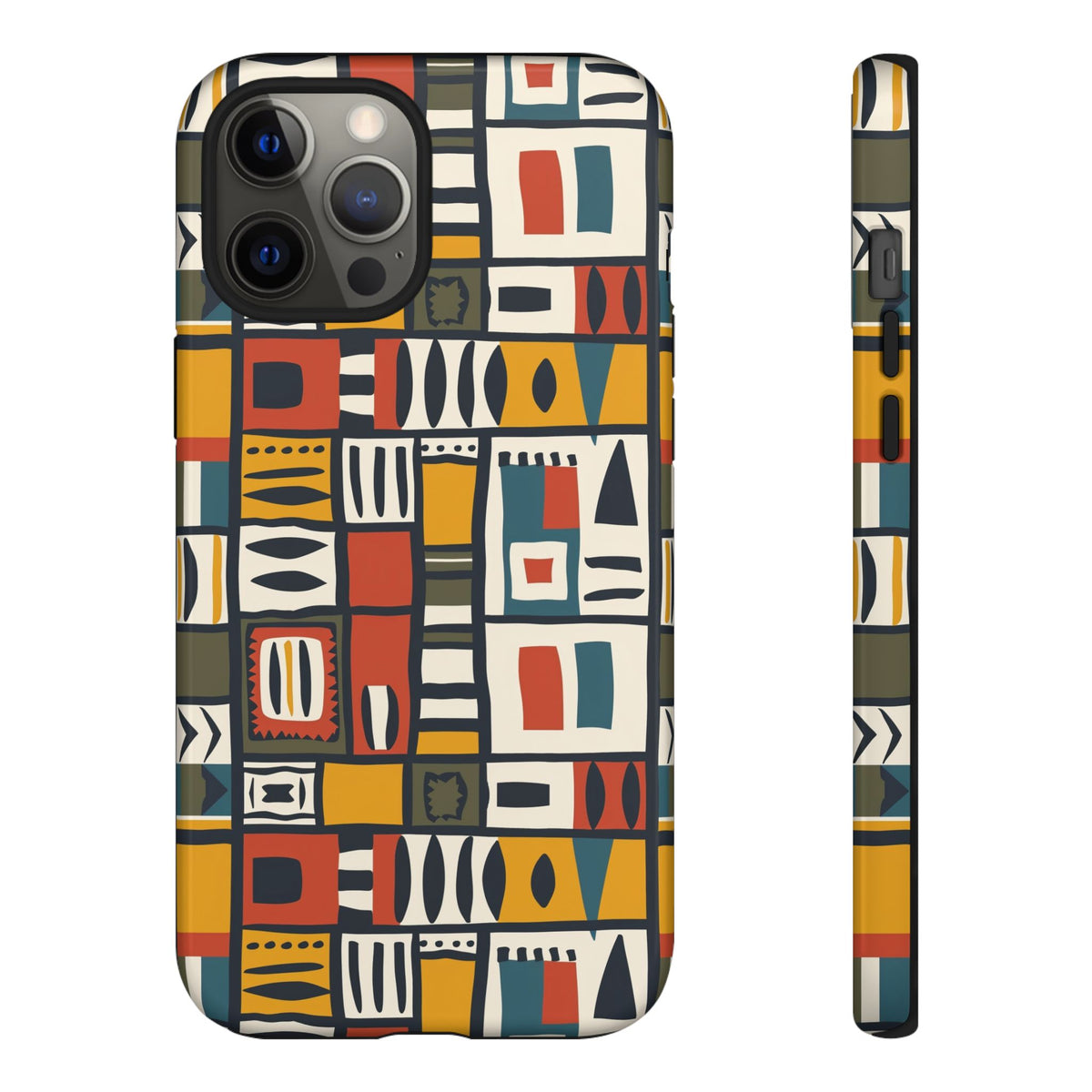 Stylish African Pattern Phone Case – Unique and Vibrant Protection 013