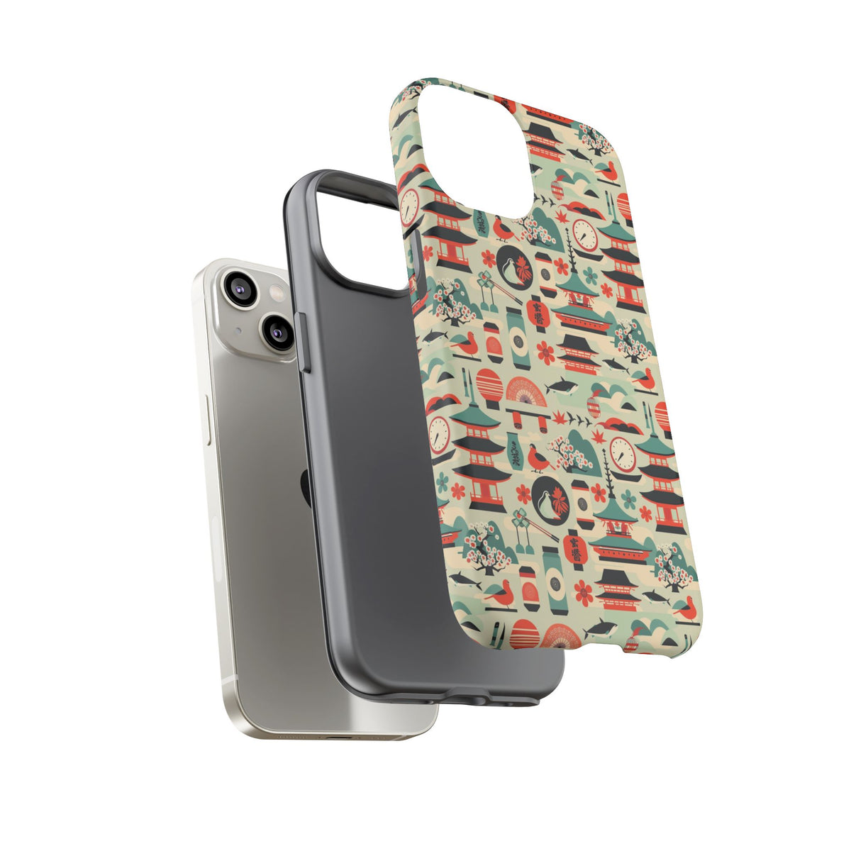 Japanese Pattern Phone Case – Elegant & Timeless Design for Your Phone 105