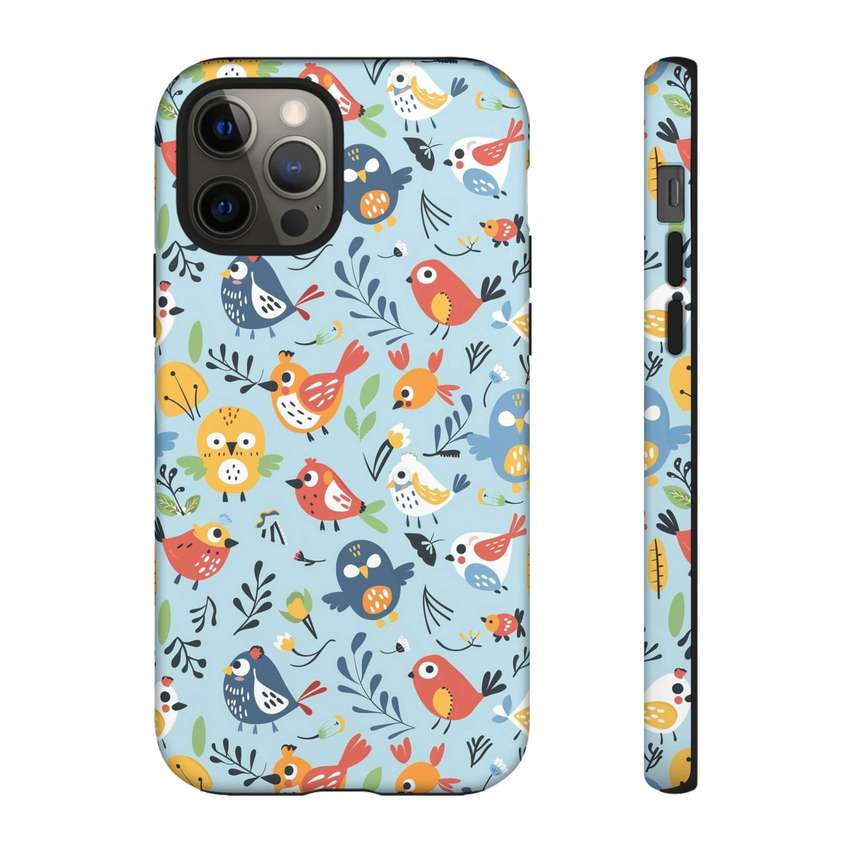 Birds Seamless Pattern Phone Case – Elegant and Timeless Avian Design 7