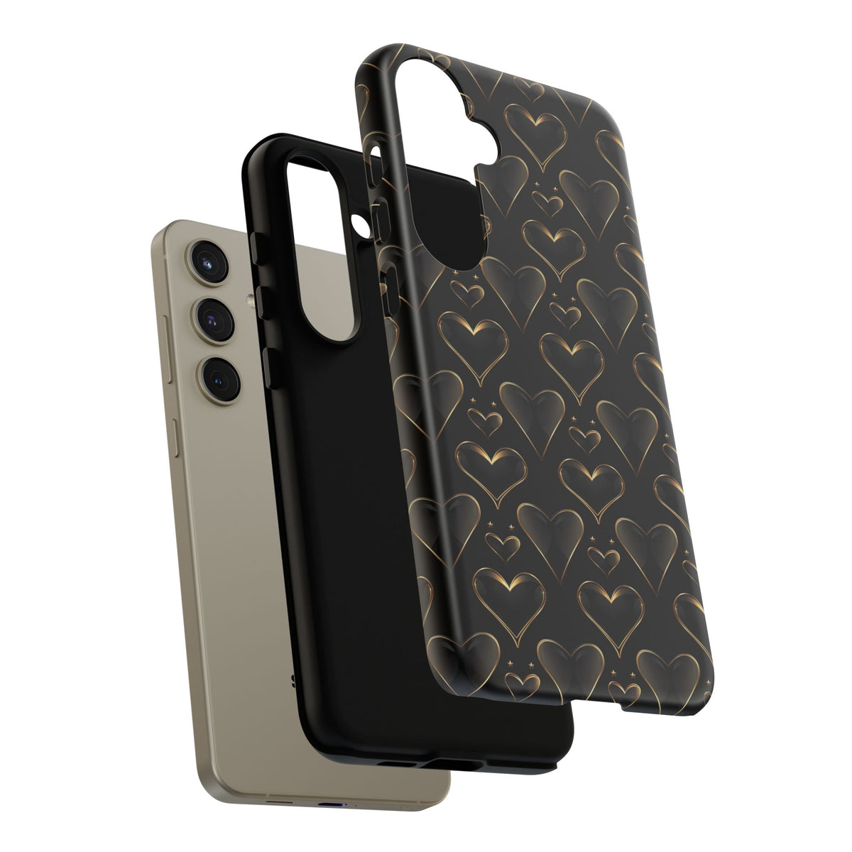 Heart Pattern Phone Case – Stylish & Loving Design for Your Device 362