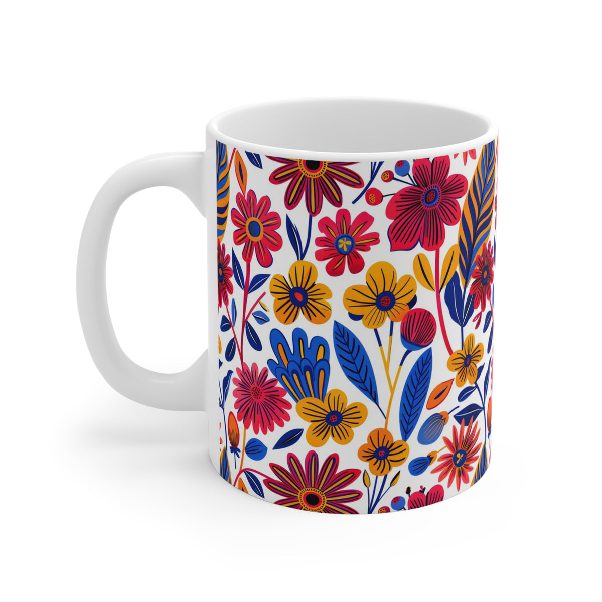 Groove Floral Bohemian Coffee Mug – Perfect for Free Spirits  (23)