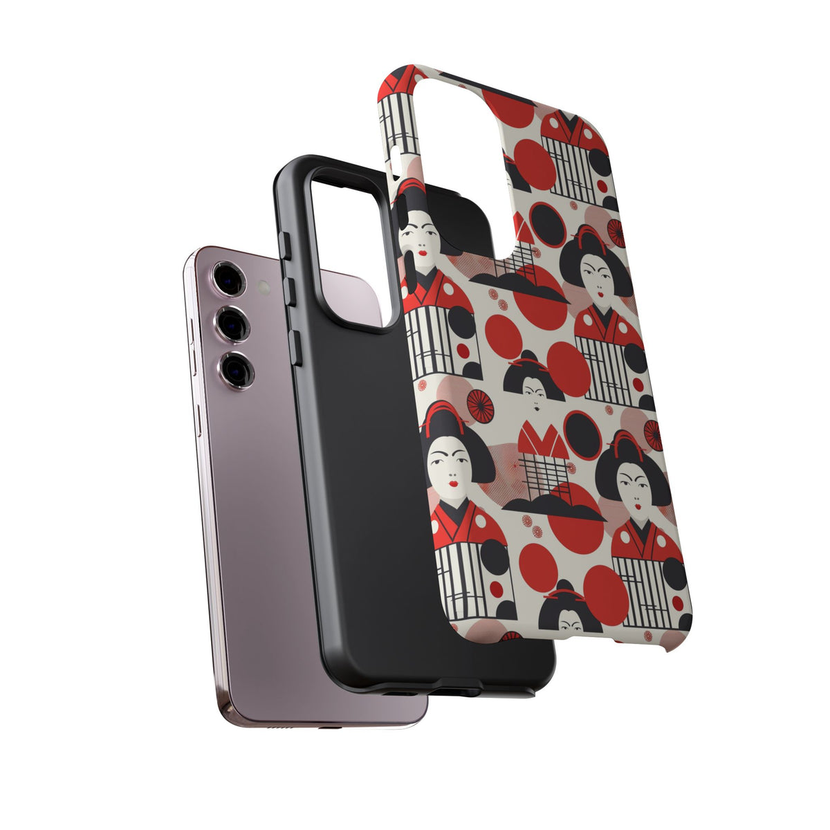 Japanese Pattern Phone Case – Elegant & Timeless Design for Your Phone 018