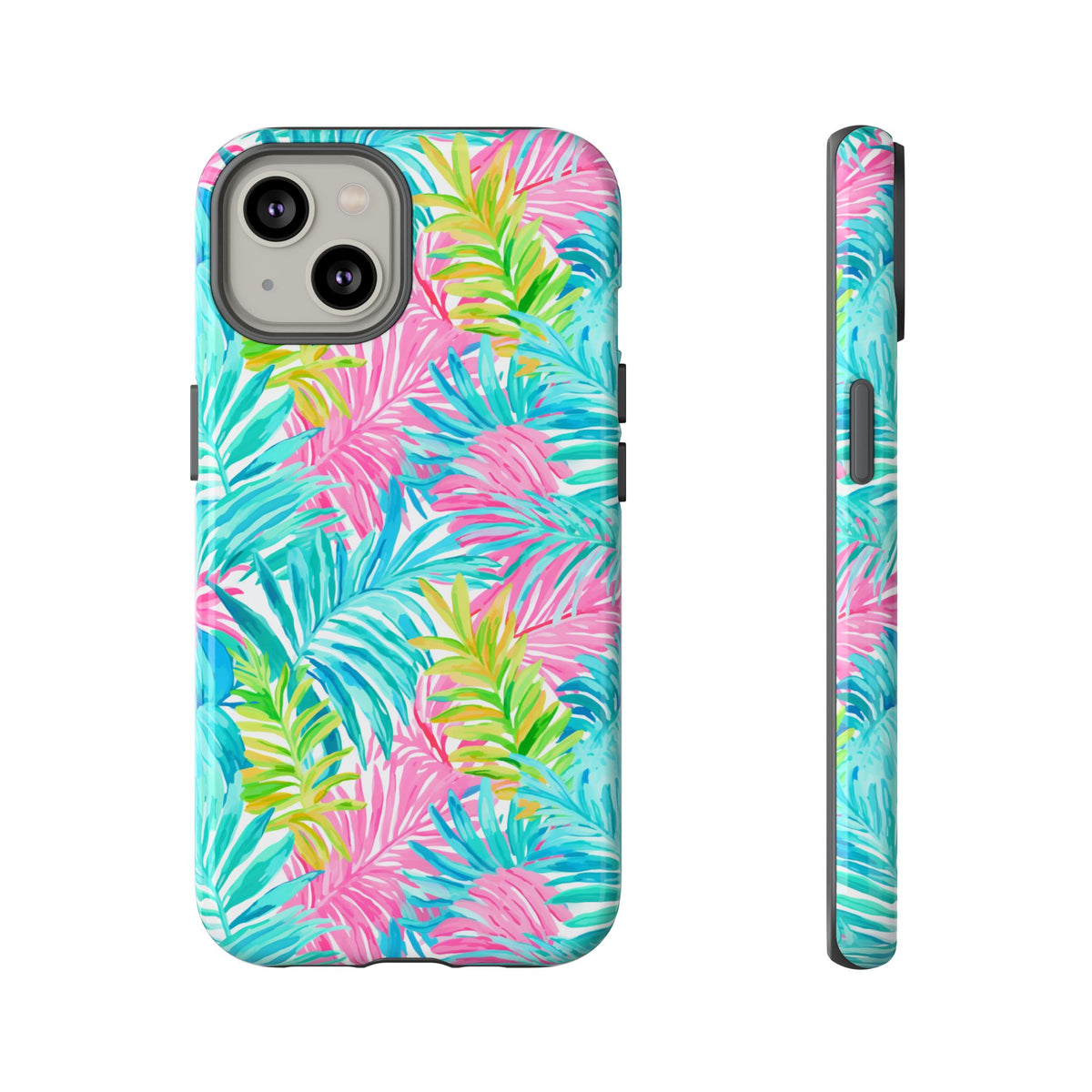 Vibrant Summer Leaves Phone Case – Colorful & Durable Summer Design