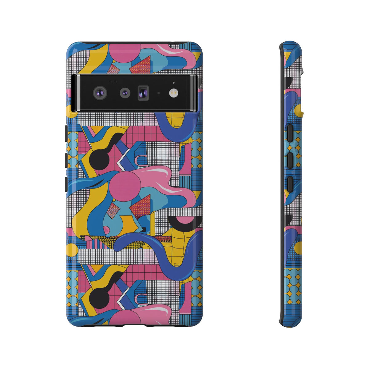 90s Themed Seamless Pattern Phone Case – Embrace Retro Style and Protection 224