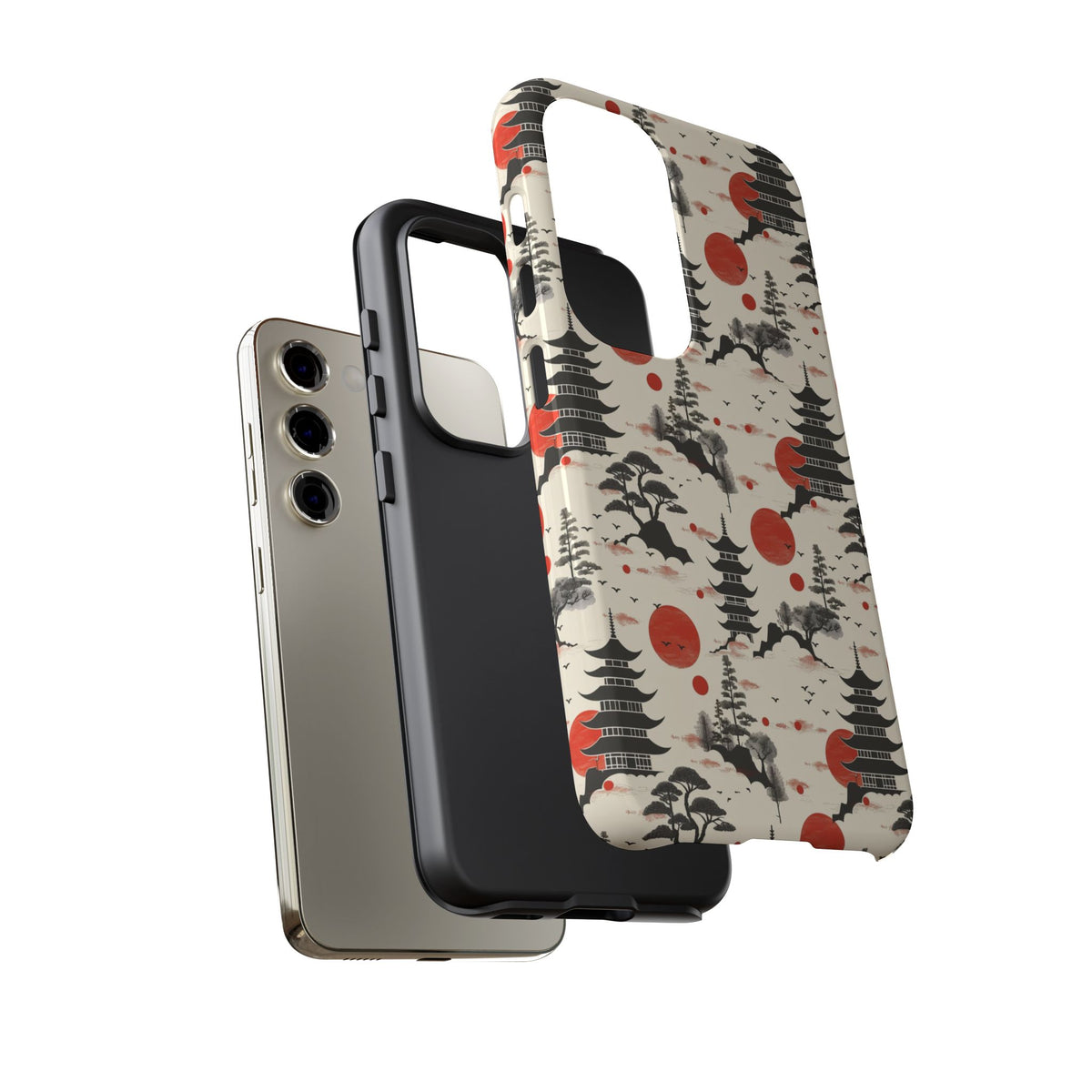 Japanese Pattern Phone Case – Elegant & Timeless Design for Your Phone 152