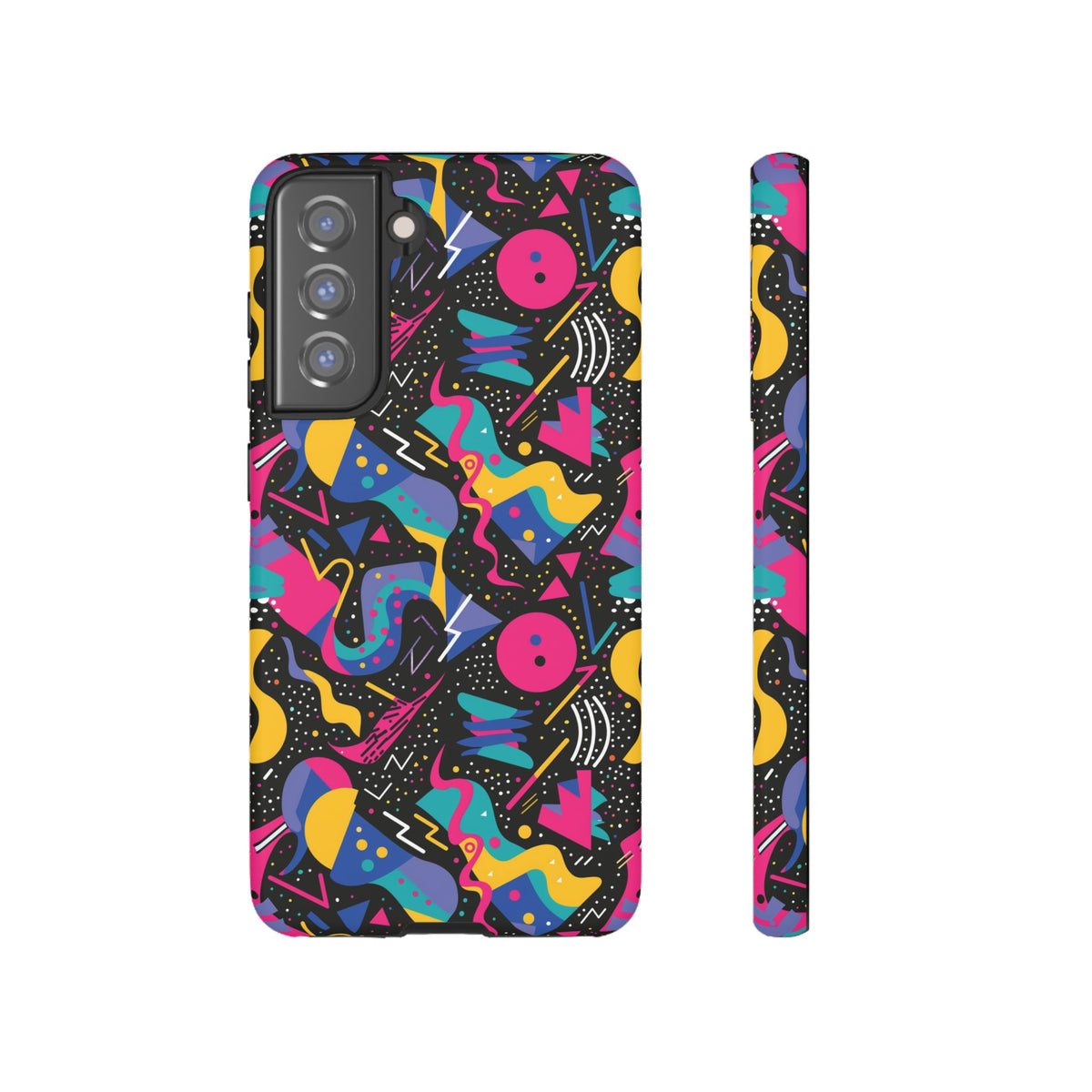 90s Themed Seamless Pattern Phone Case – Embrace Retro Style and Protection 302