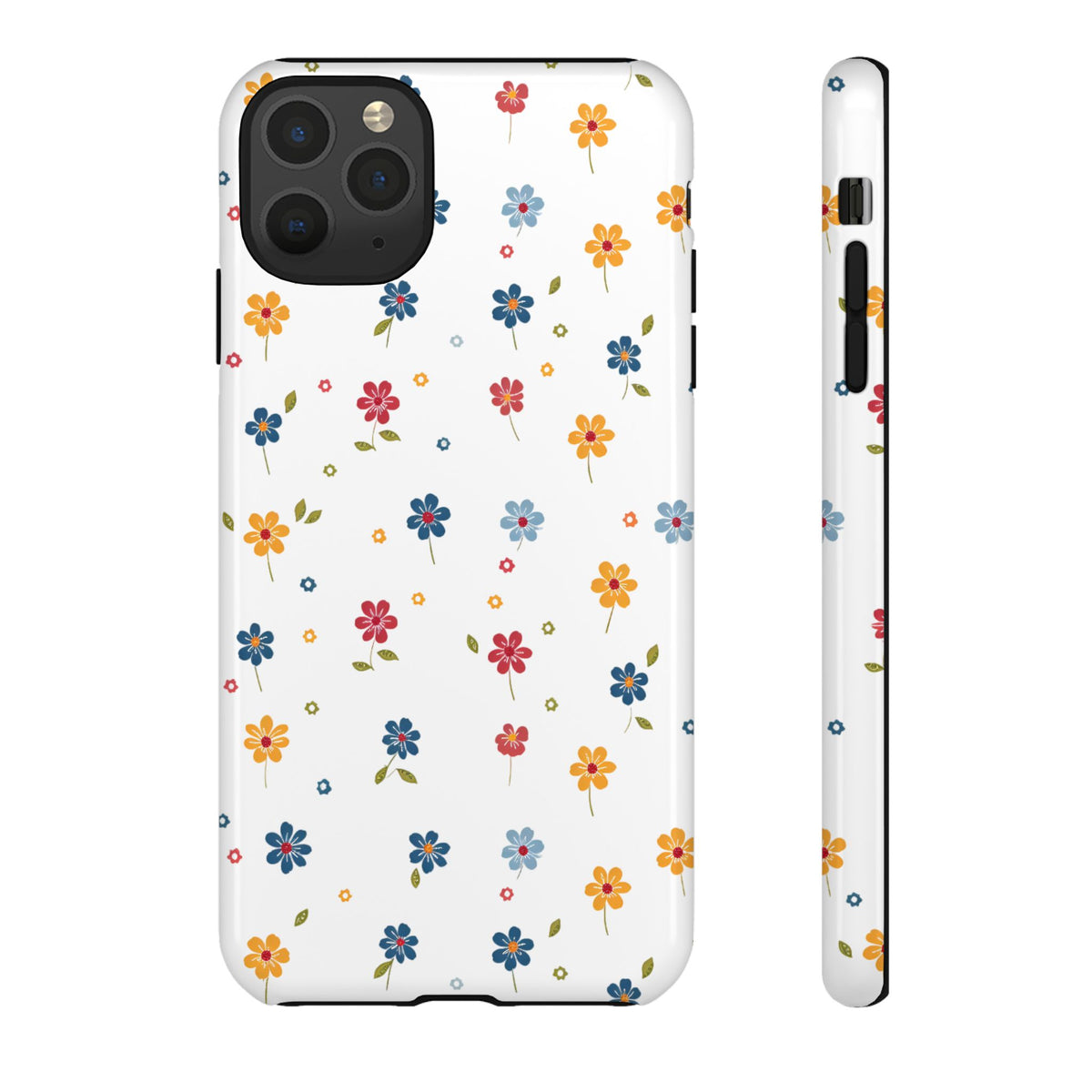 Wild Flowers Garden Stitch Phone Case – Nature-Inspired Floral Design