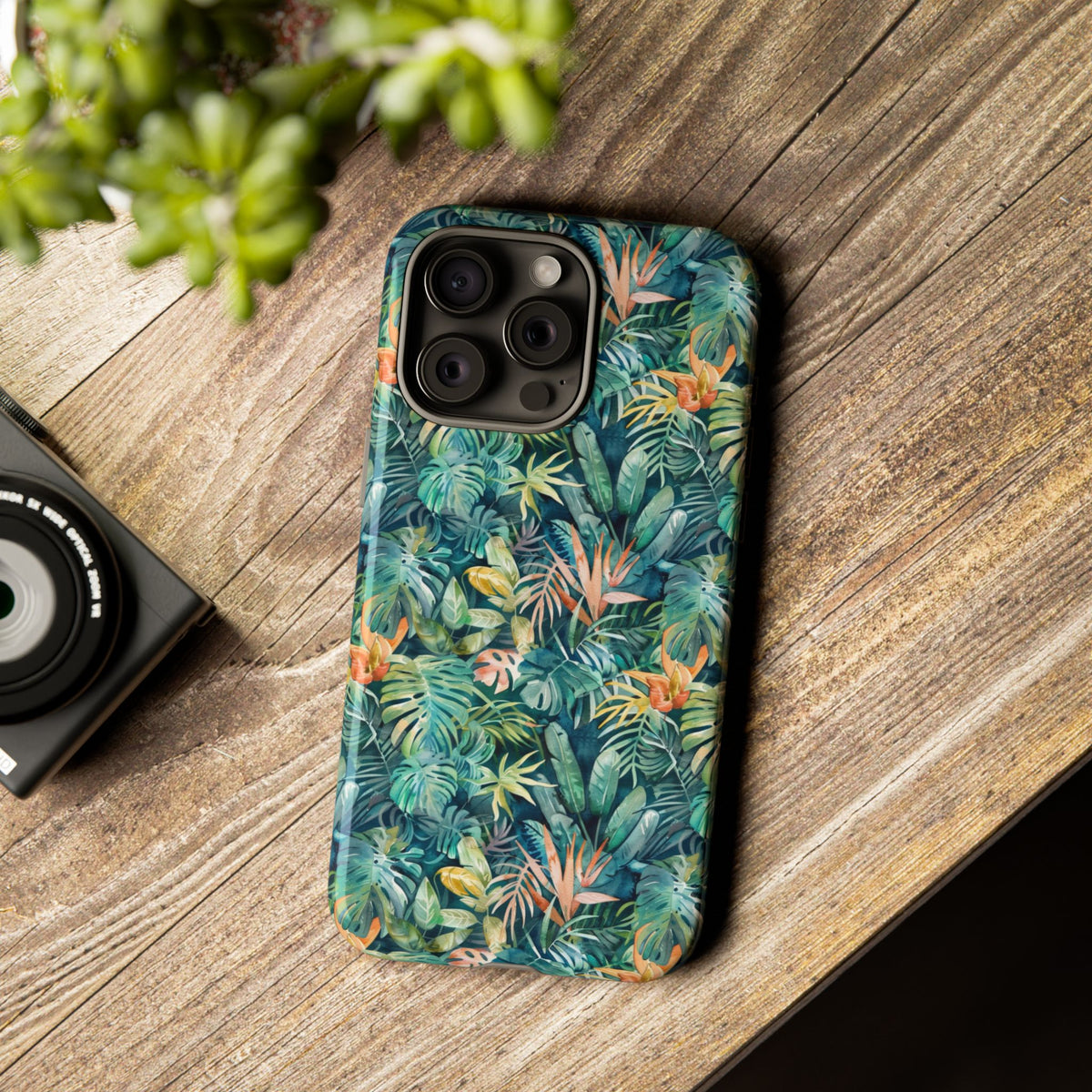 Jungle Pattern Phone Case – Exotic & Lush Design for Your Phone 333